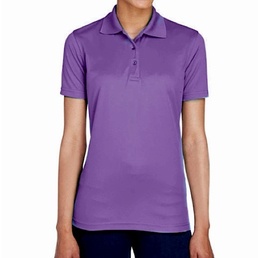 Columbia omni-wick sports breathe able women’s golf polo shirt purple